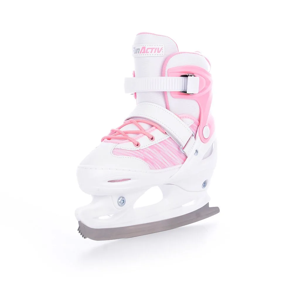 Patine Reglabile TEMPISH ORIN GIRL DUO pink alb 34-37 - imagine 8