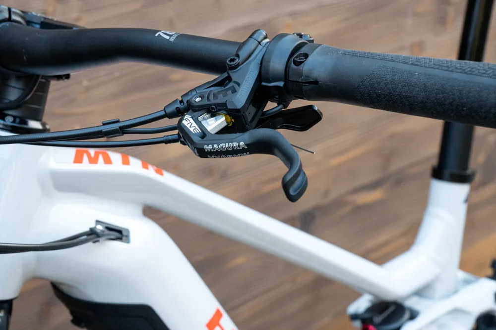 Bicicleta electrica e-bike Haibike ALLMTN 7 29/27.5 720Wh 12-G SLX Eagle gri albastru rosu L - imagine 15