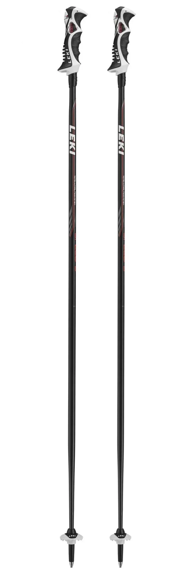 Bete schii Leki Grenzwertig 7075 110 cm Titanium sistem negru