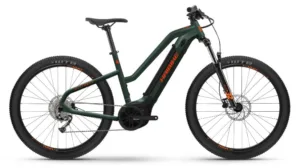 Bicicleta electrica e-bike Haibike ALLTRACK 27.5 Alivio i500Wh oliva portocaliu mat S