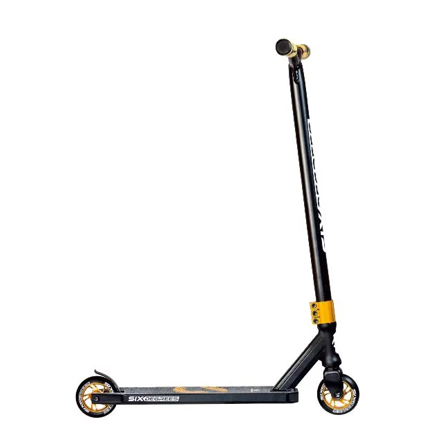 Stuntscooter Six Degrees black/copper brown roti de 100mm - imagine 2