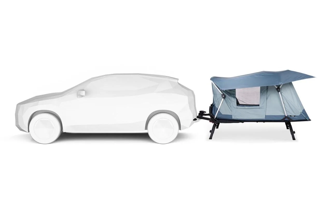 Cort Thule Outset 3 persoane dark slate pe carligul de remorcare - imagine 4