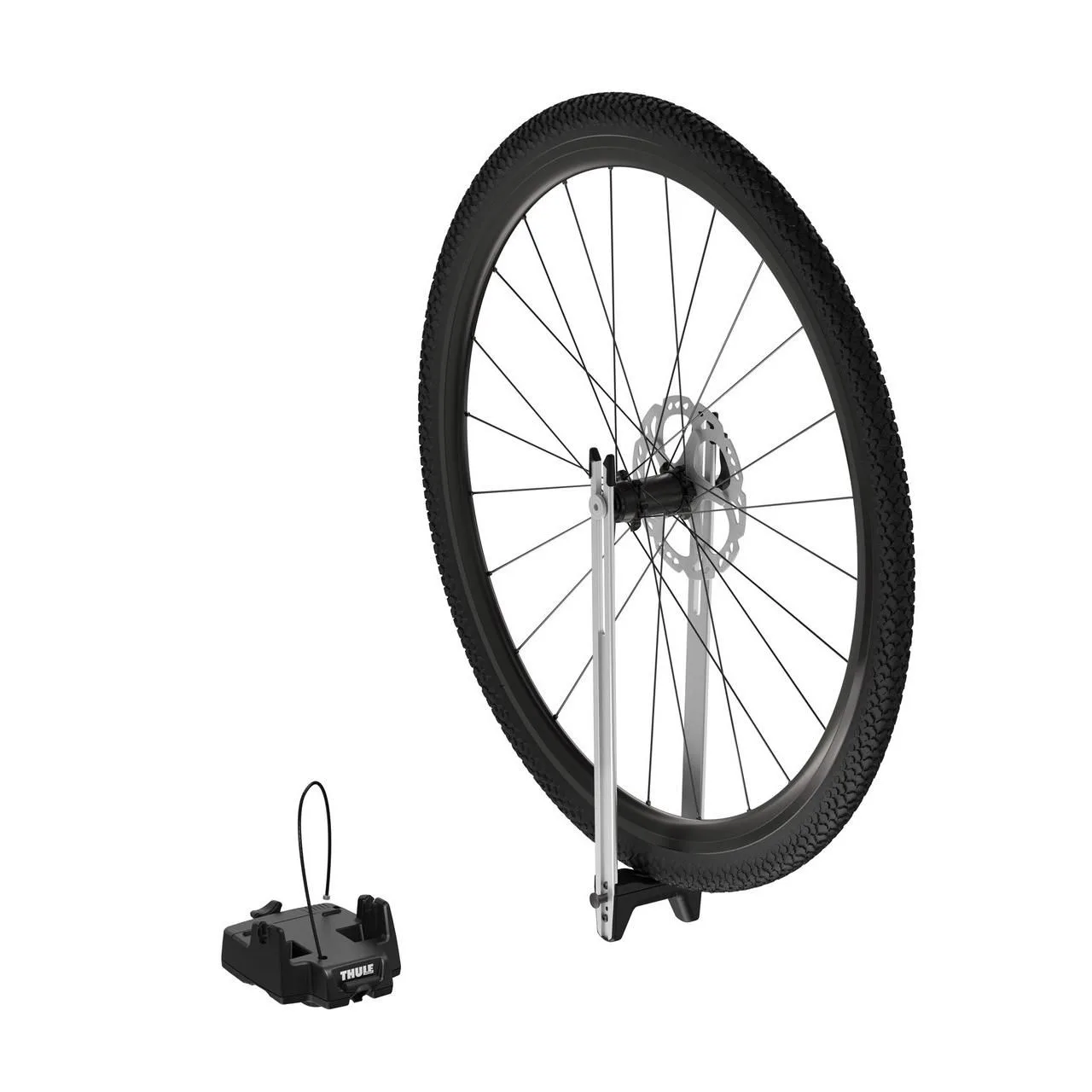 Suport roata Thule wheel holder roof bike rack aluminium - imagine 2
