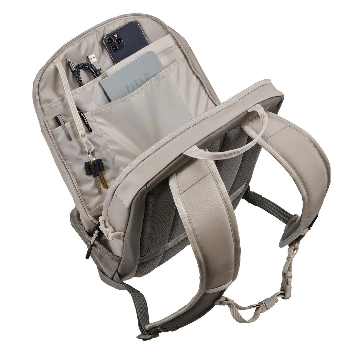 Rucsac Thule Enroute laptop backpack 23 L pelican gray/vetiver gray - imagine 5