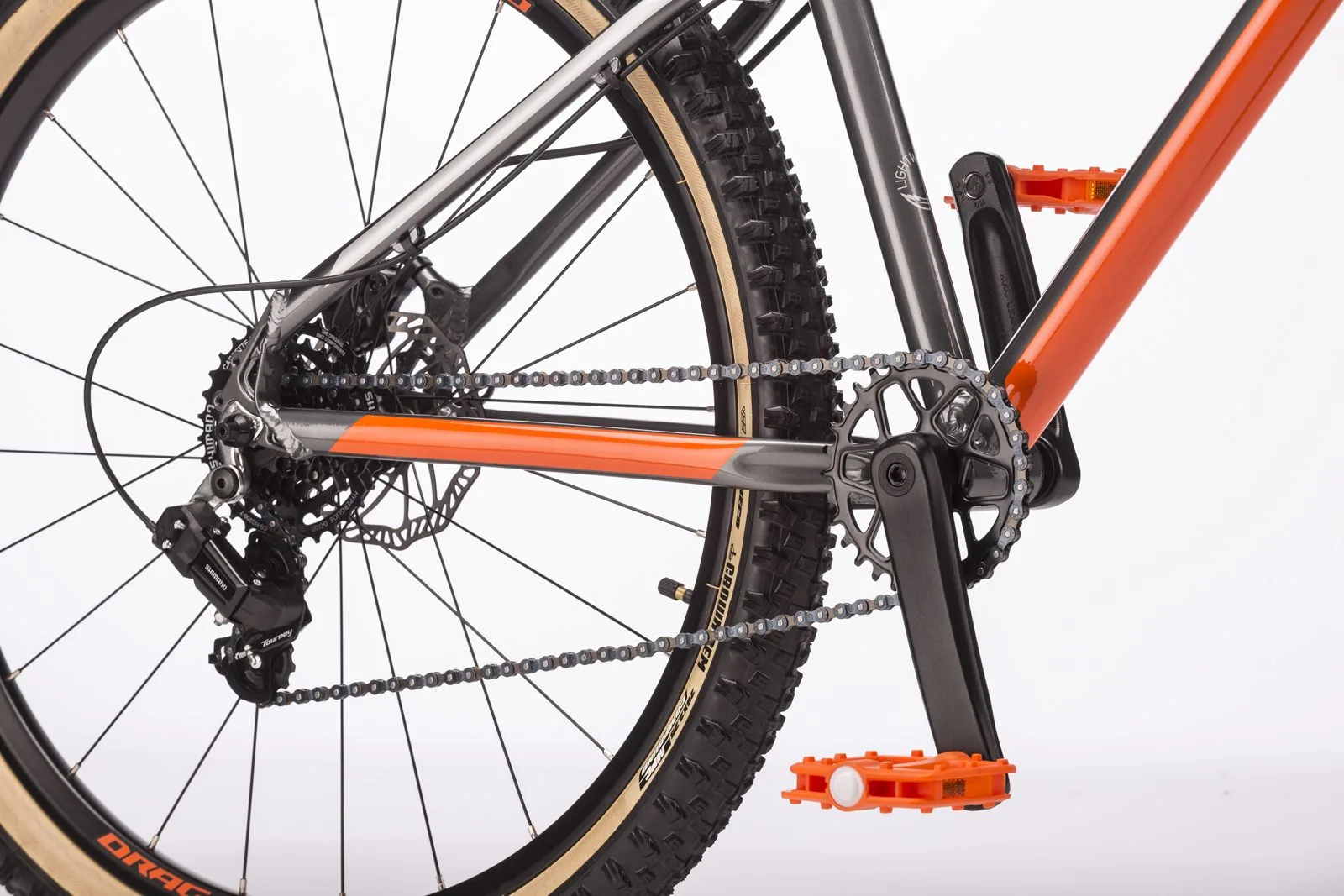 Bicicleta Drag Badger Fun 26 gri portocaliu - imagine 4
