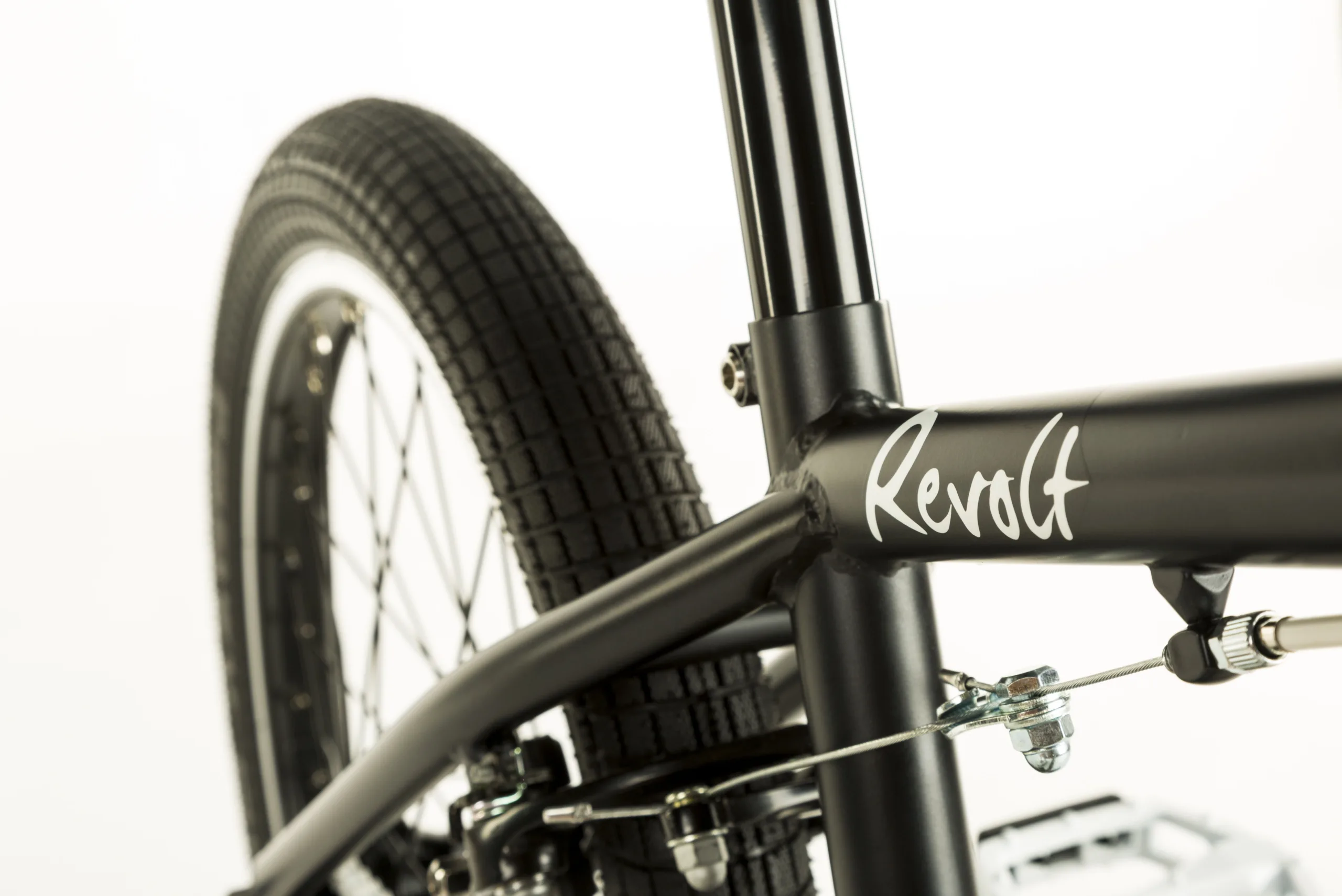 Bicicleta BMX Drag Revolt SS 20 negru alb - imagine 6