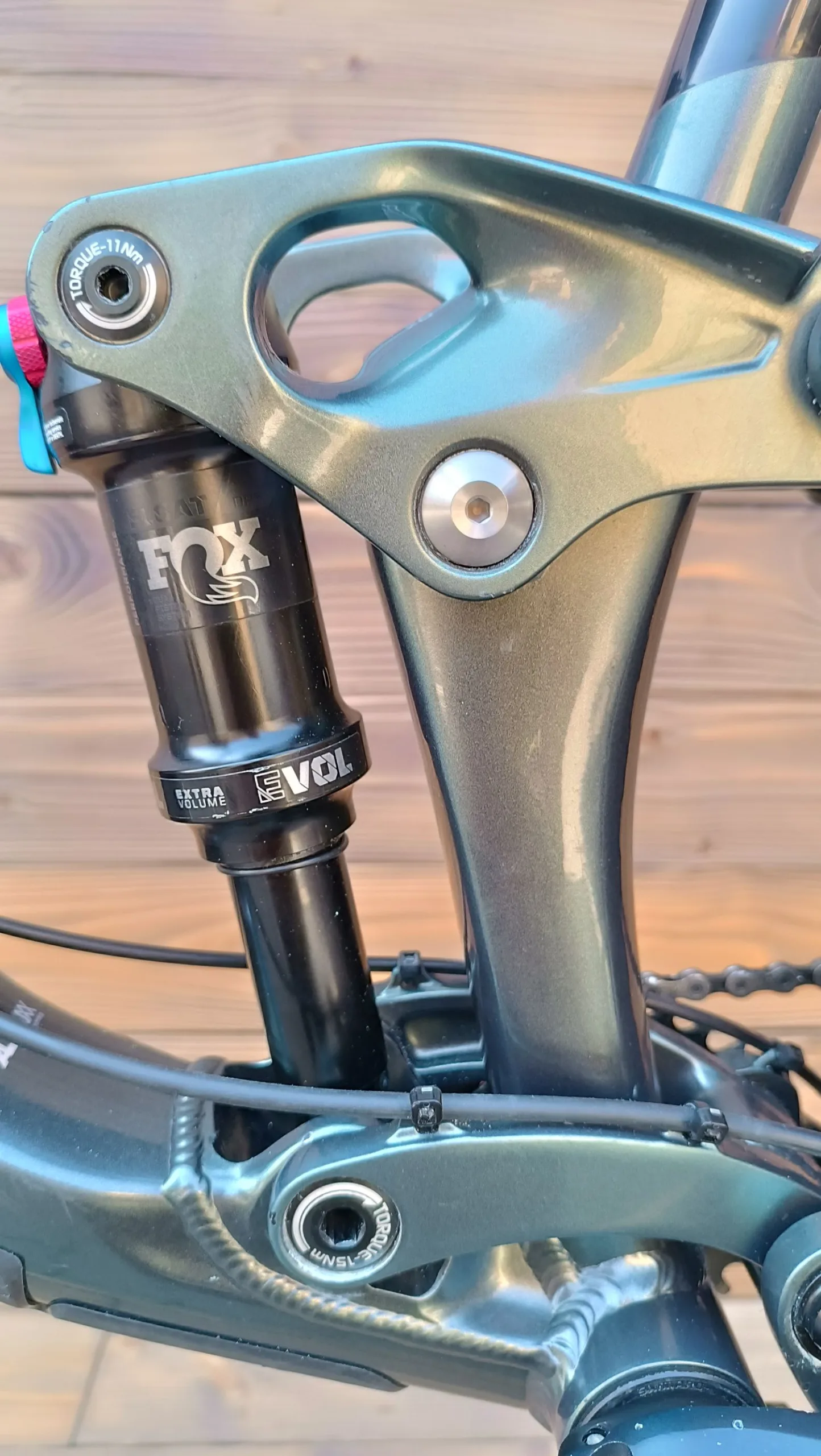 Bicicleta Second Hand Giant Trance X verde negru Fox - marime M - imagine 9