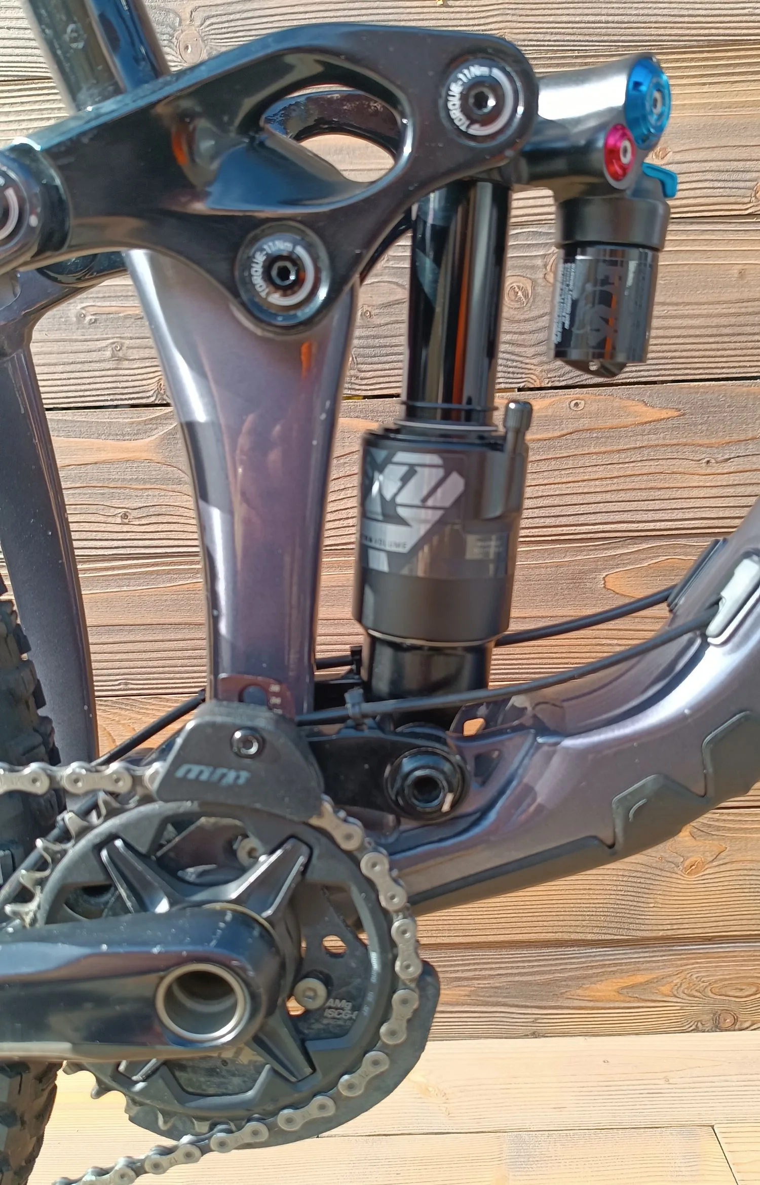 Bicicleta Second Hand Giant Reign gri negru Fox - marime M - imagine 8