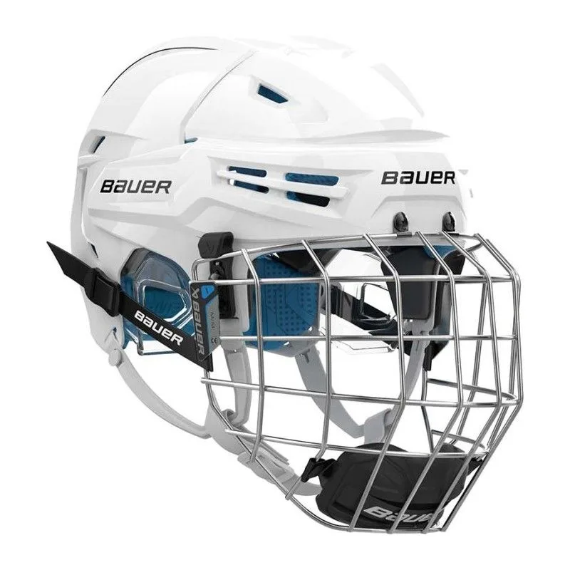 Casca Combo BAUER Re-akt 65 alb L