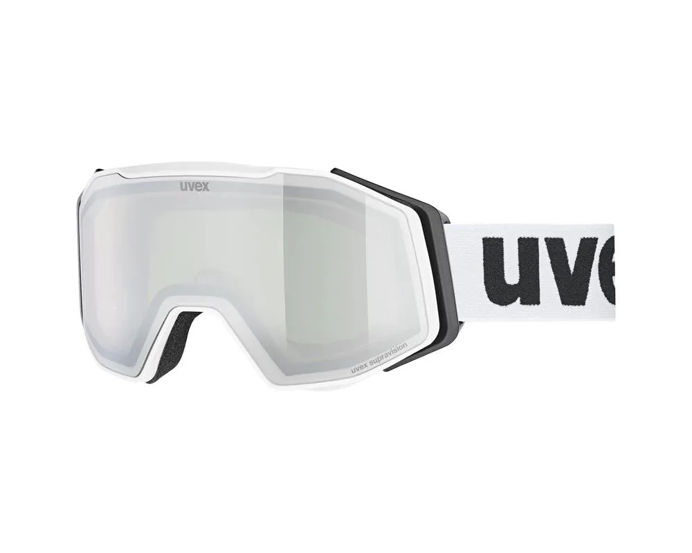Ochelari schi UVEX Gravity FM white mat/silver-green