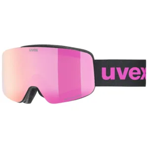 Ochelari schi Uvex Pwdr FM black matt dl/red-clear S2