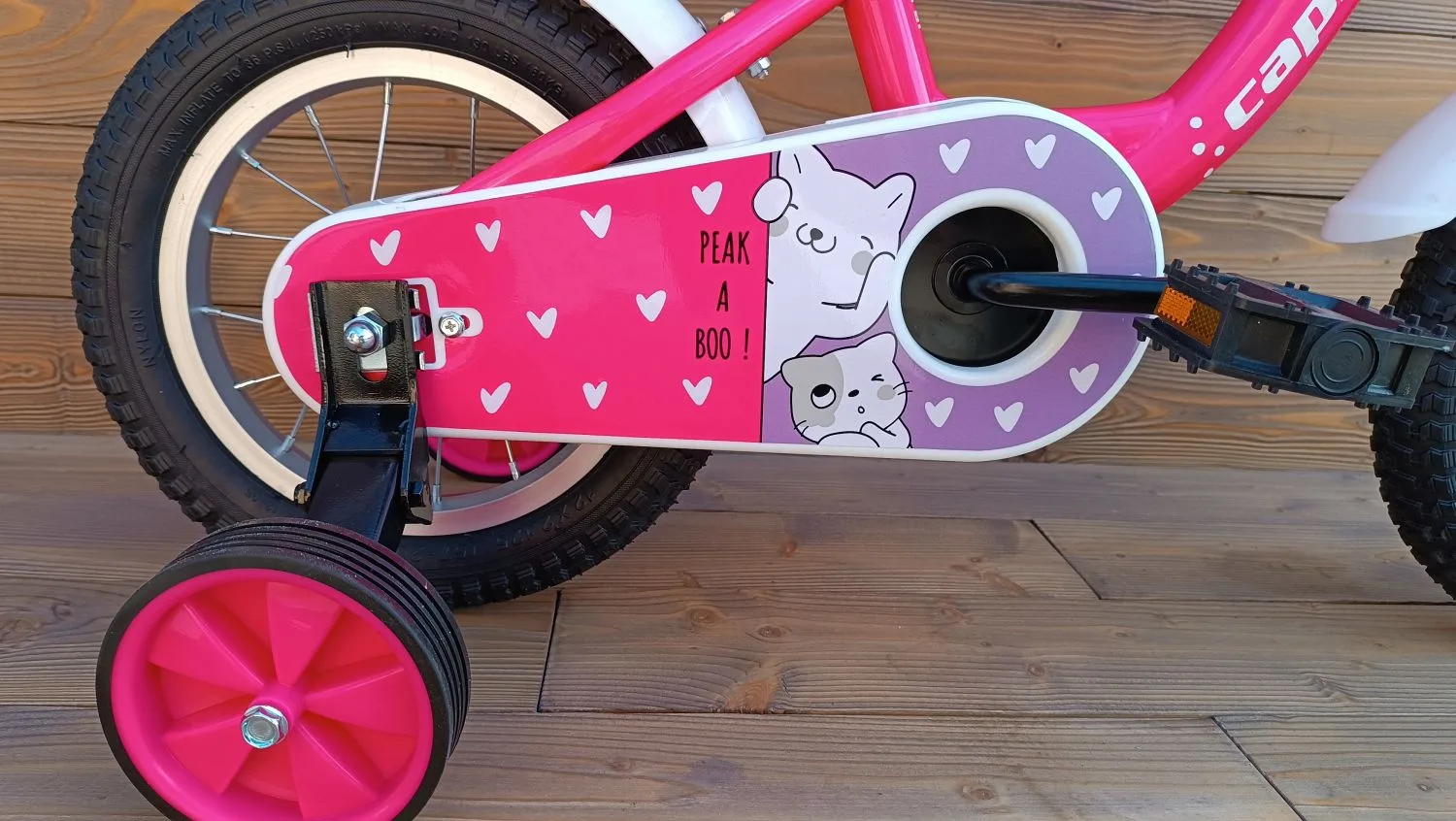 Bicicleta copii 12 Capriolo Viola pink alb - imagine 5