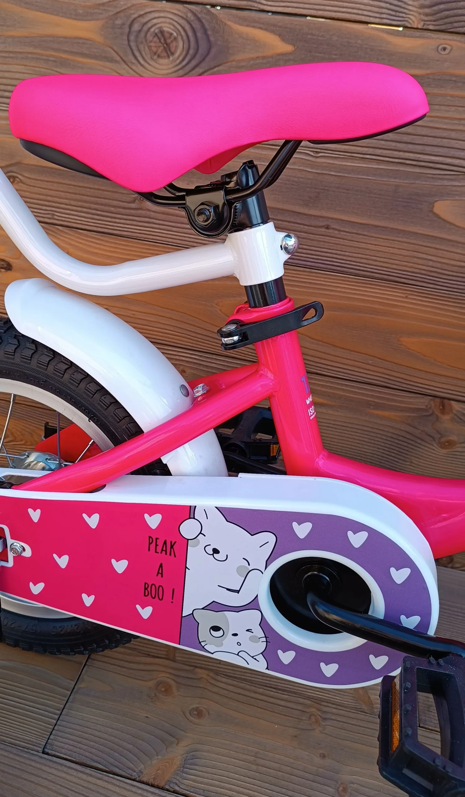 Bicicleta copii 12 Capriolo Viola pink alb - imagine 6