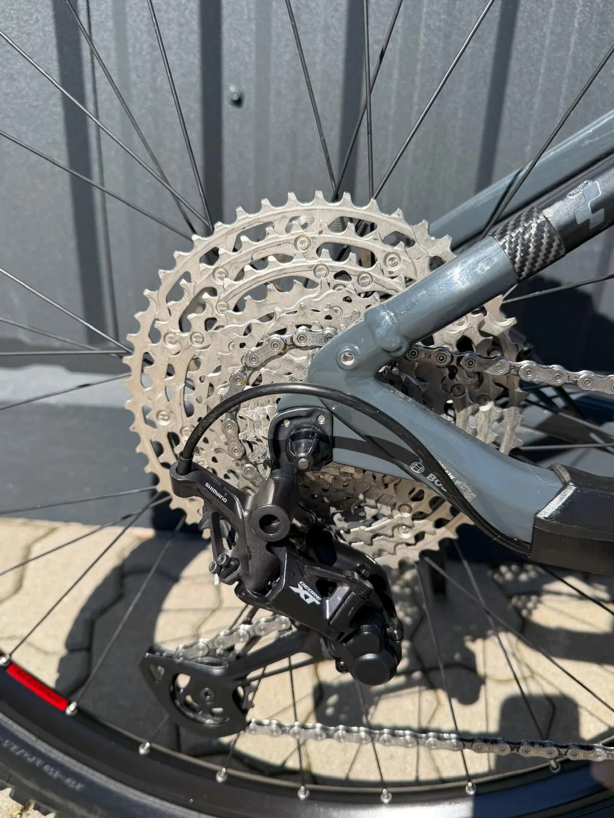 e-bike second hand CUBE Reaction Race gri M - imagine 4