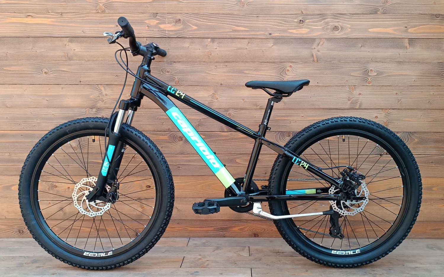 Bicicleta copii 24 Capriolo LC aluminiu negru albastru 12 - imagine 2