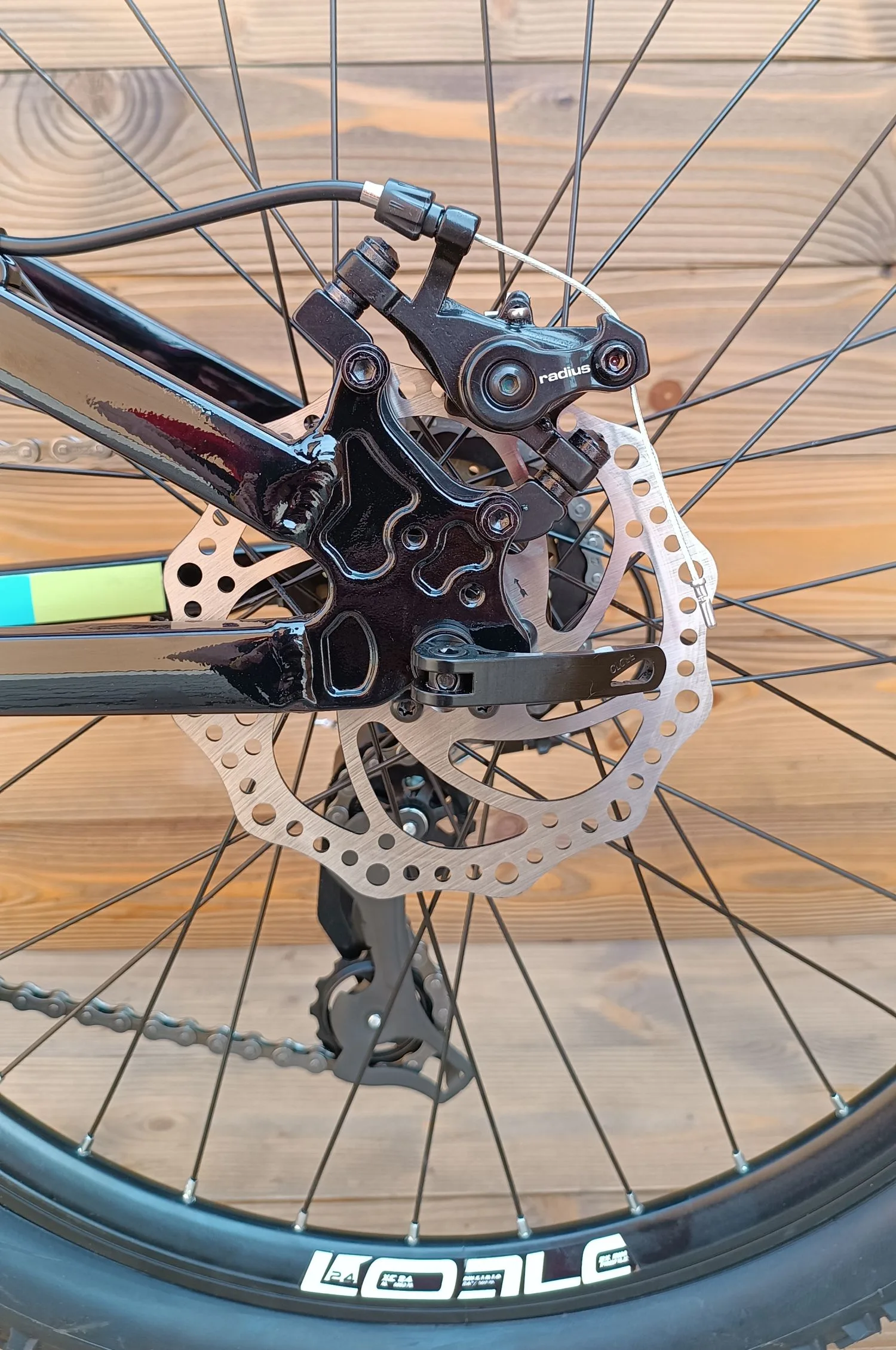 Bicicleta copii 24 Capriolo LC aluminiu negru albastru 12 - imagine 7