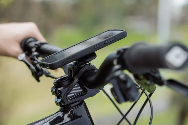 Quad Lock suport telefon ajustabil pentru pipa bicicleta negru - imagine 3