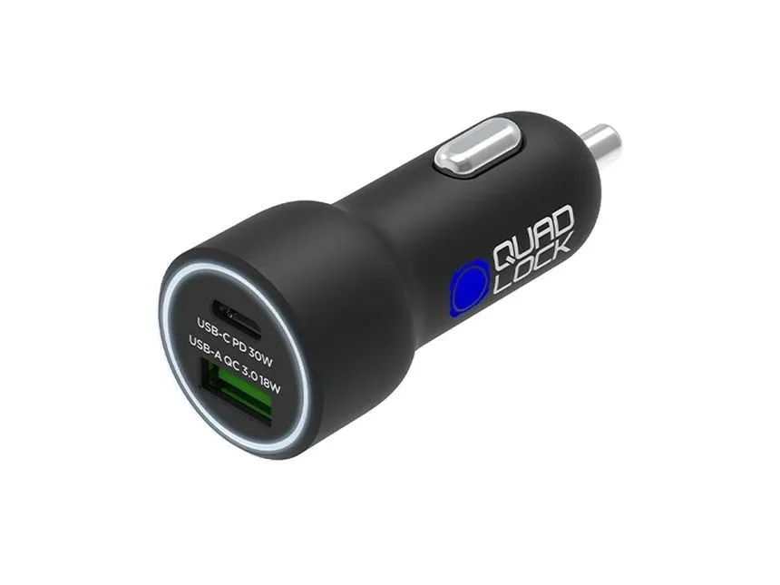 Quad Lock incarcator priza auto USB Dual 12V, 48W
