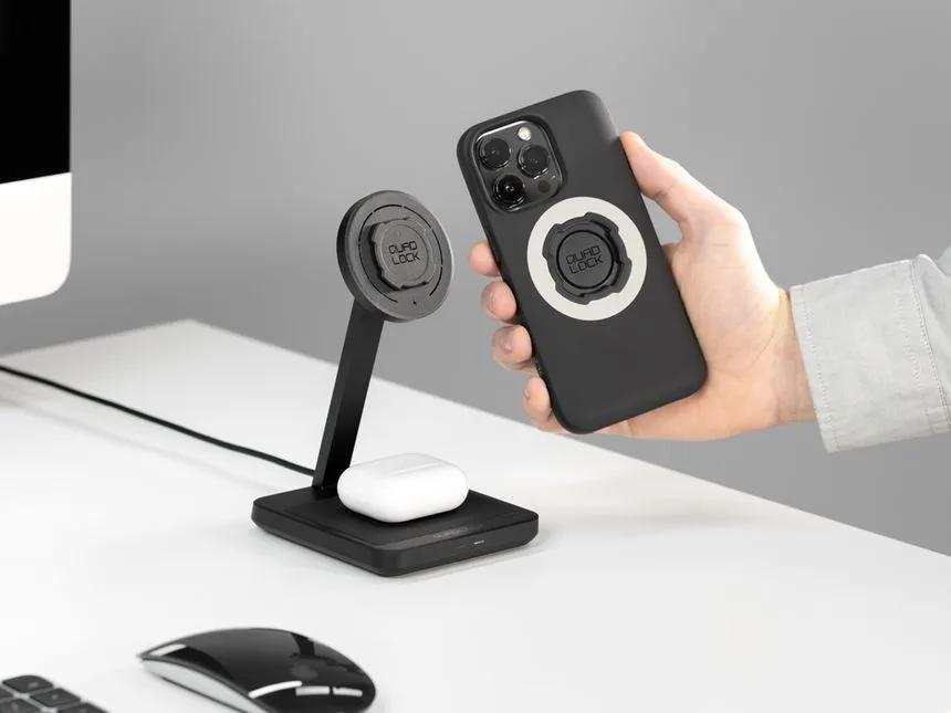 Quad Lock Incarcator desktop wireless magnetic dual, 1x 1.5m - imagine 2