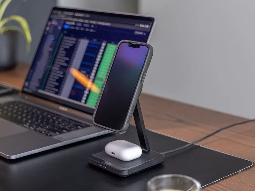 Quad Lock Incarcator desktop wireless magnetic dual, 1x 1.5m - imagine 3