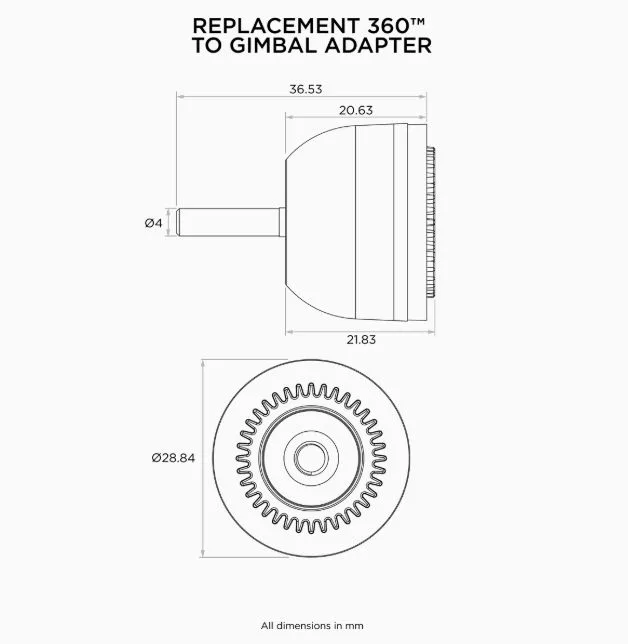 Quad Lock 360 adaptor pentru Gimbal - imagine 2