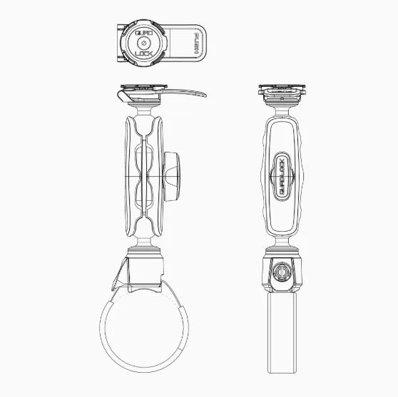 Quad Lock baza prindere roll cage - imagine 5