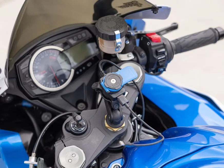 Quad Lock incarcator USB motocicleta, cablu 1.5m, 20 cm - imagine 3