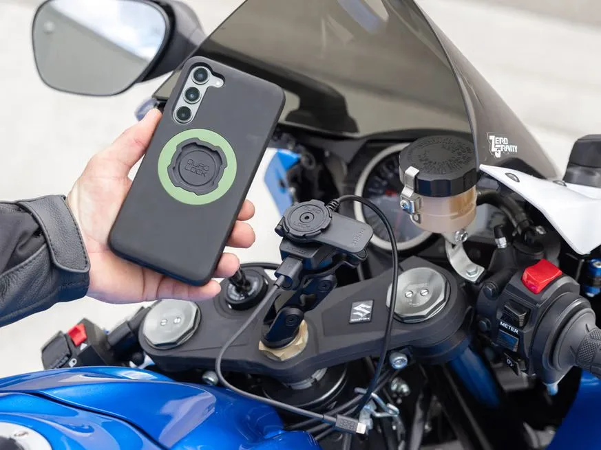 Quad Lock incarcator USB motocicleta, cablu 1.5m, 20 cm - imagine 4