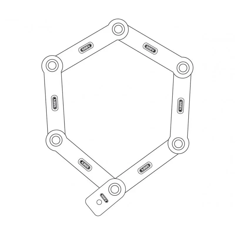 Antifurt bicicleta Abus Bordo 6000C/90 BK SH negru - imagine 4