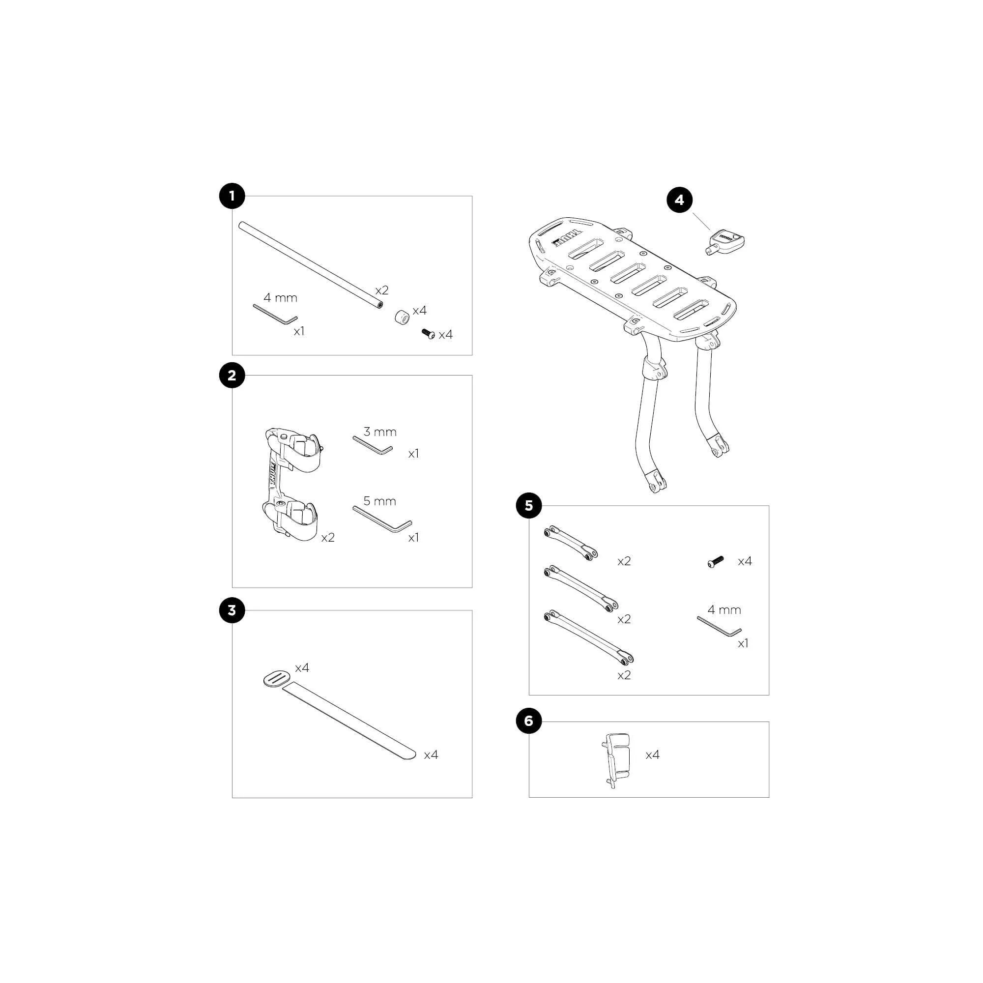 Portbagaj bicicleta Thule Tour Rack InLock aluminiu negru - imagine 11