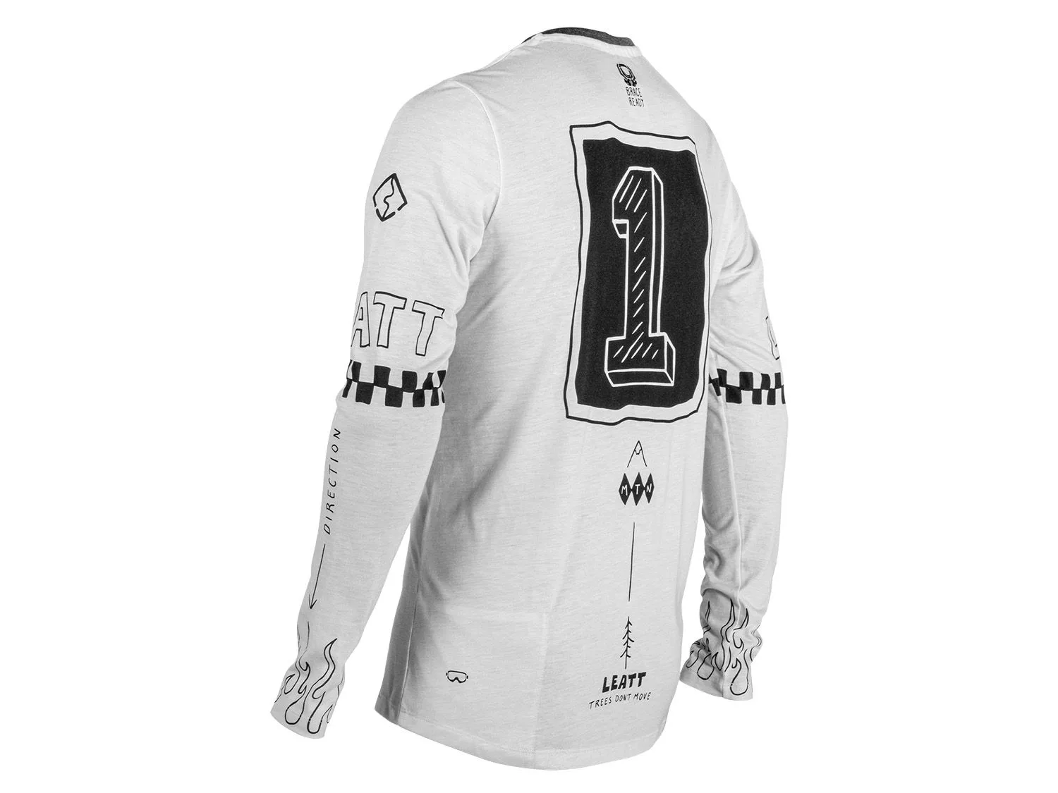 Tricou maneca lunga Leatt MTB Gravity 3.0 L cream white - imagine 2