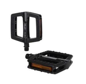 Pedale XLC Flat Pedal PD-M30 aluminiu negru cu reflector