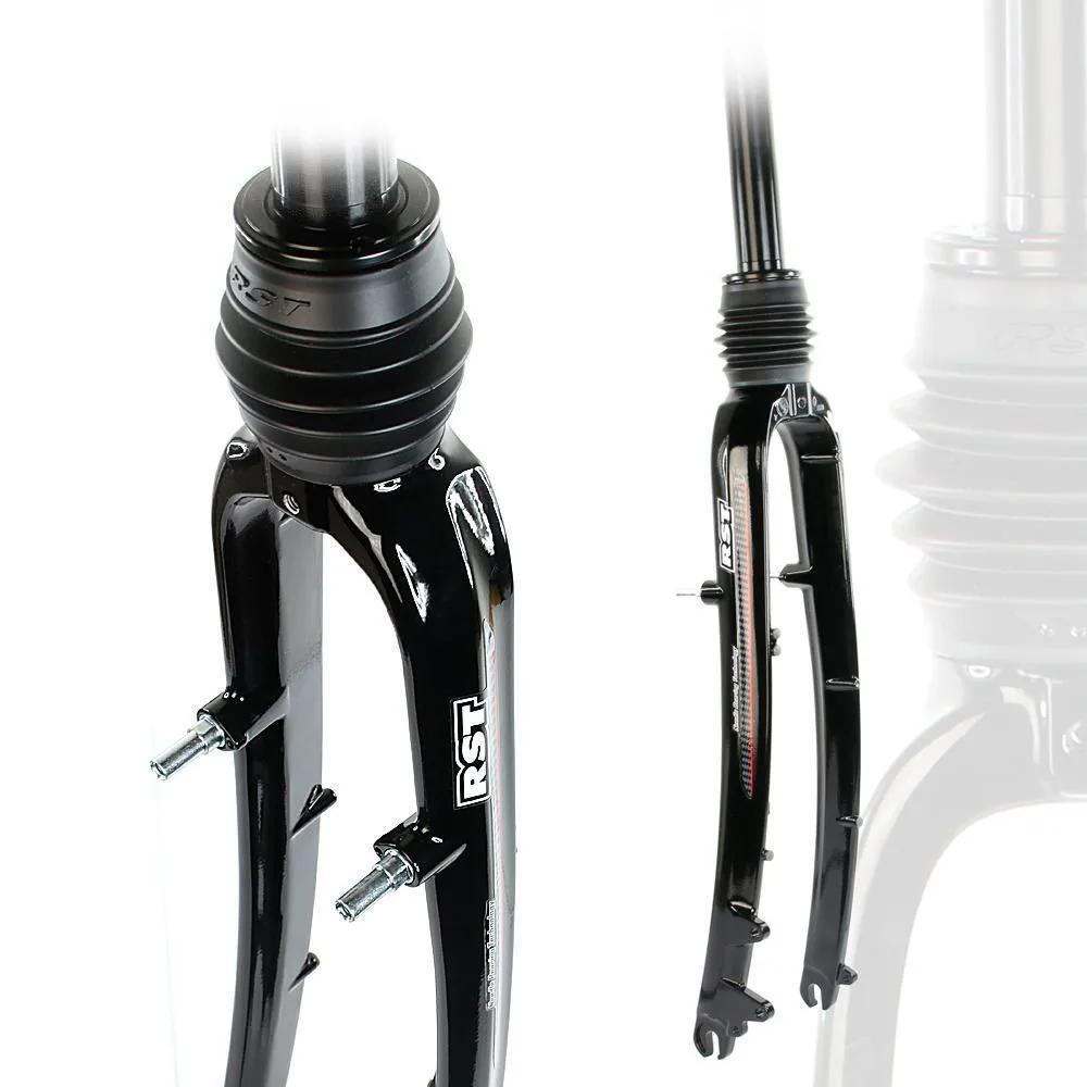 Furca cu suspensie RST 700C vitezeA TLN 1-1/8 ahead DISC negru