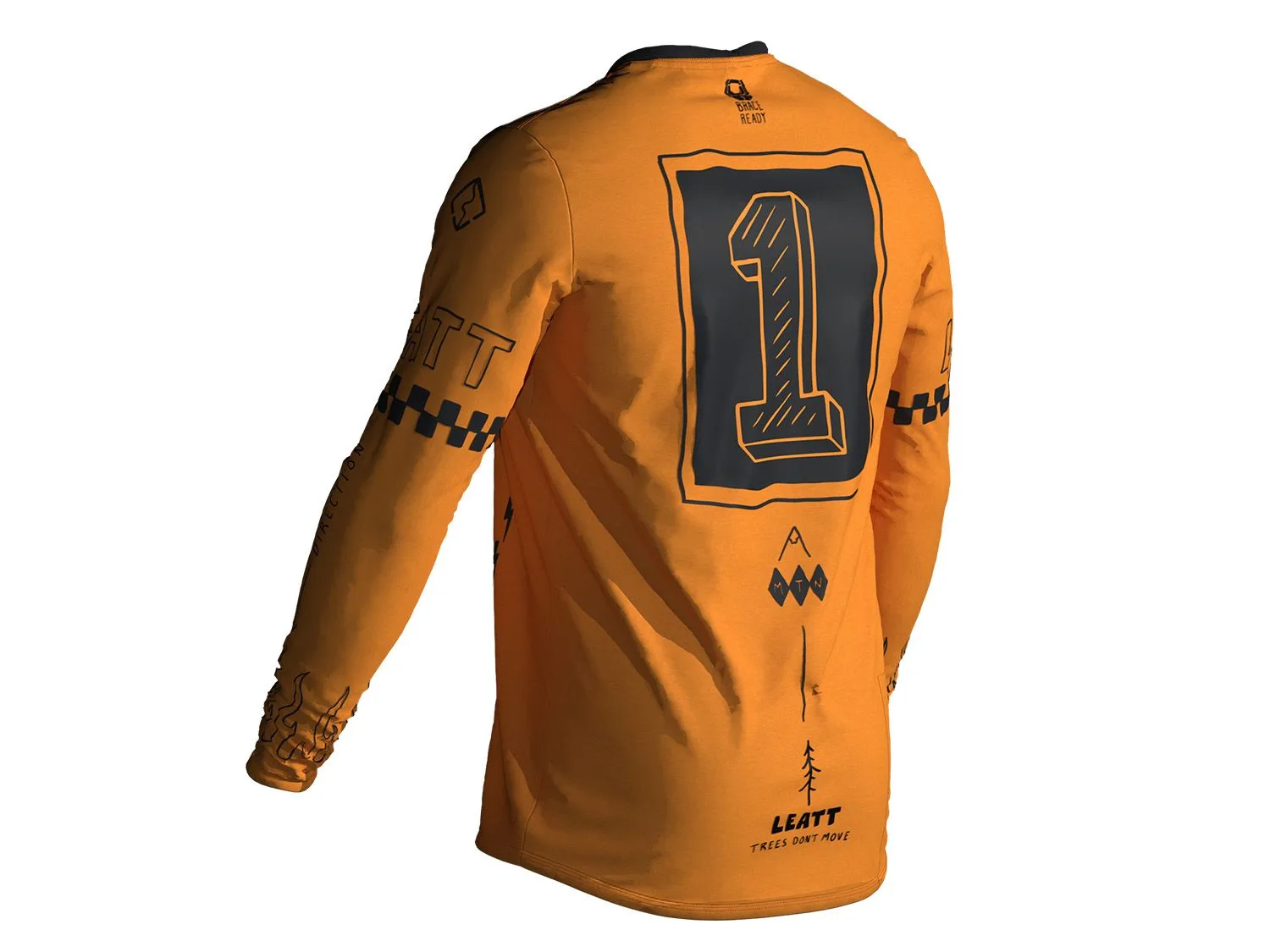 Tricou maneca lunga Leatt MTB Gravity 3.0 M lager yellow junior - imagine 2