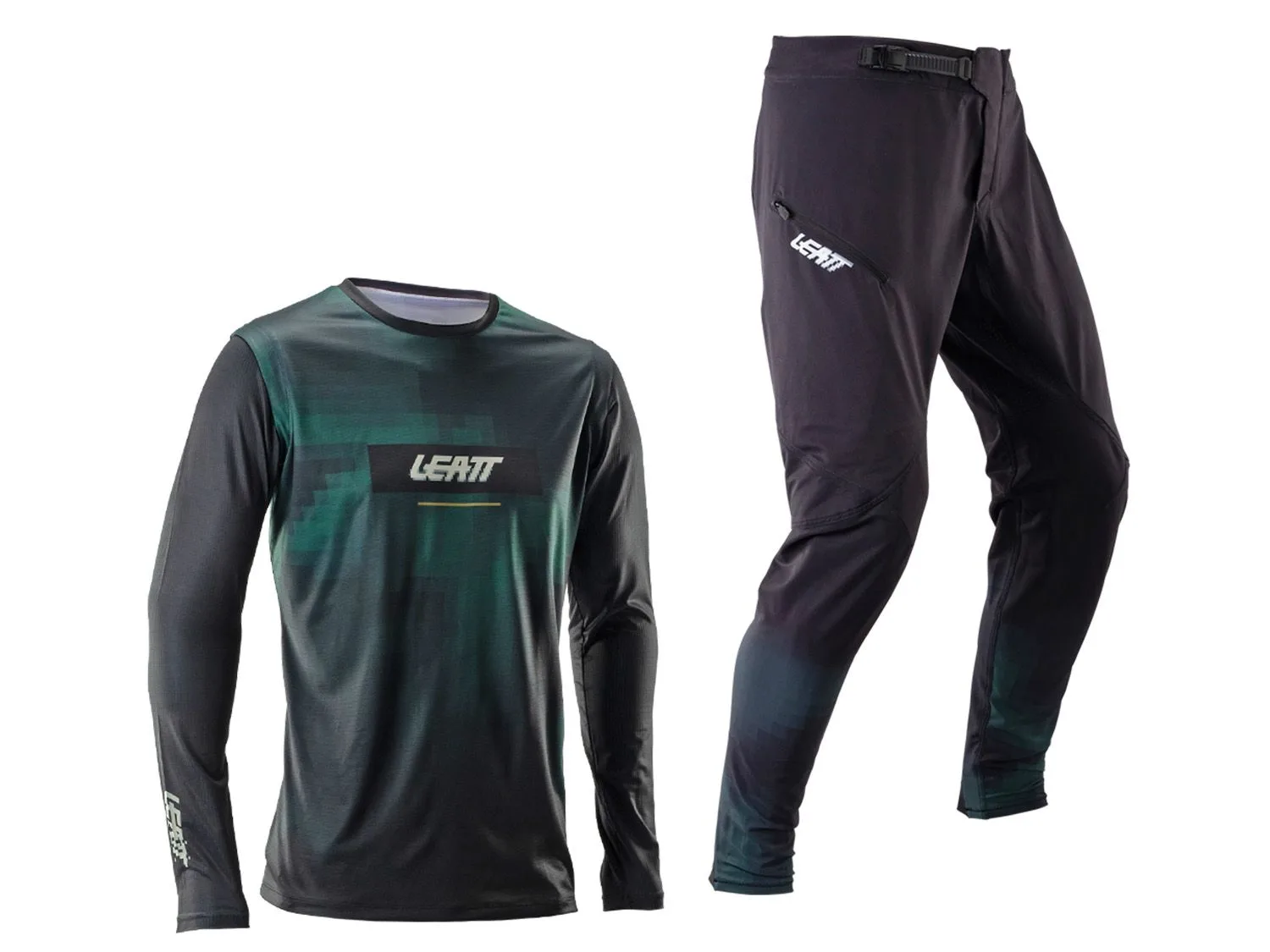 Set de tricou si pantaloni set ciclism Leatt Ride Kit MTB Gravity 1.0 M SG signiture