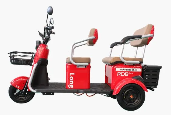 Triciclu electric RDB LONG rosu 2000W, fara permis - imagine 2