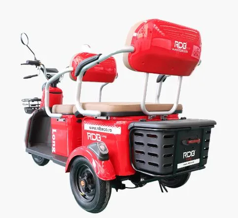 Triciclu electric RDB LONG rosu 2000W, fara permis - imagine 3