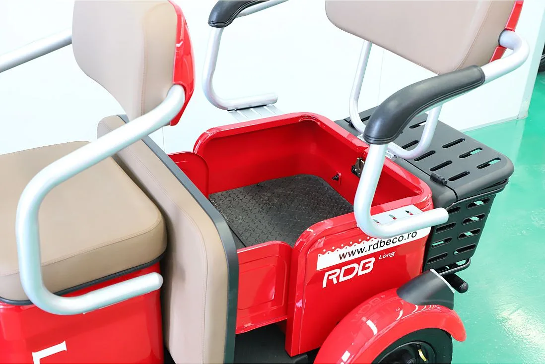 Triciclu electric RDB LONG rosu 2000W, fara permis - imagine 5