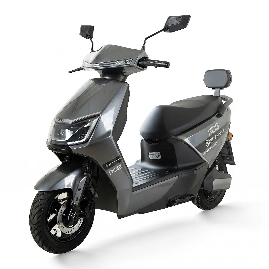 Scuter electric RDB STAR, gri, 2000W, fara permis