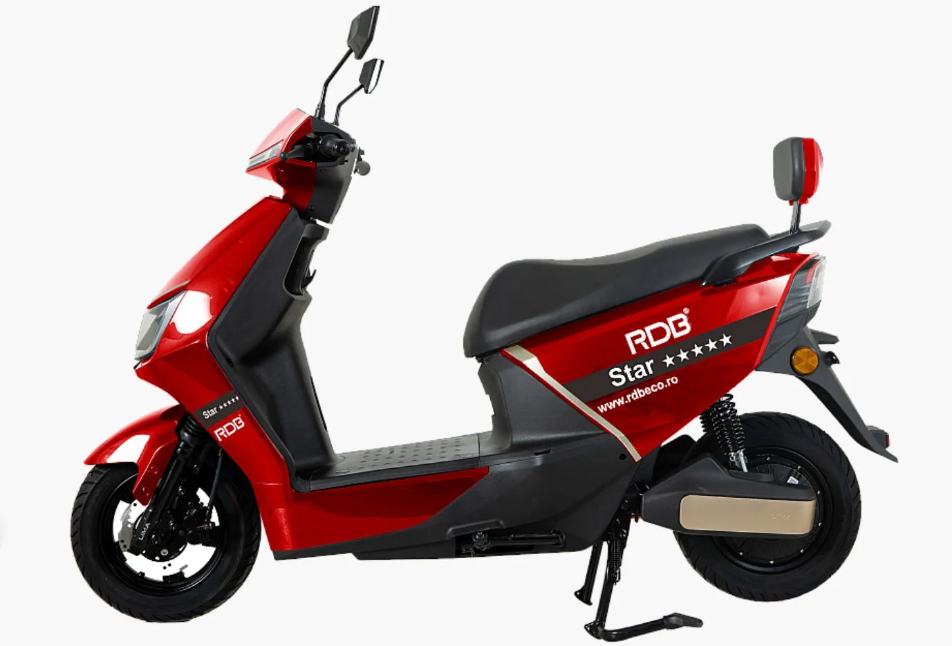 Scuter electric RDB STAR, rosu, 2000W, fara permis