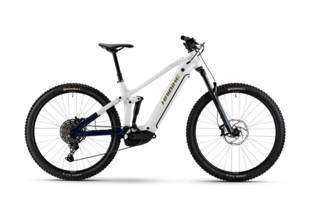 e-bike Haibike TREKKING 7 27.5 Low Cues 11 800Wh 2025 soft grey/red/blue glossy M