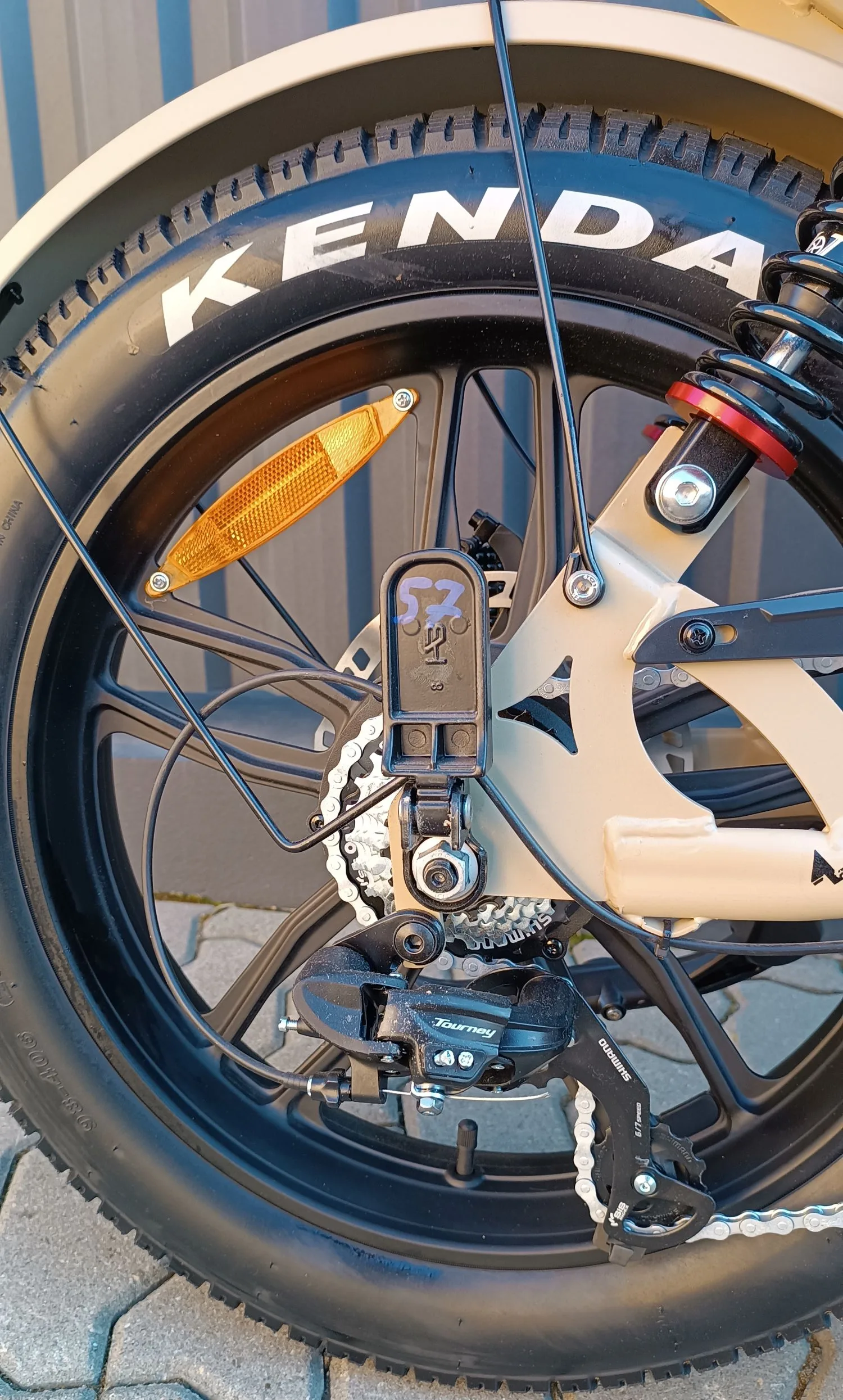Bicicleta electrica, e-bike APE RYDER Mandril Ultra 250W, 48V / 15Ah, bej, fara permis - imagine 12
