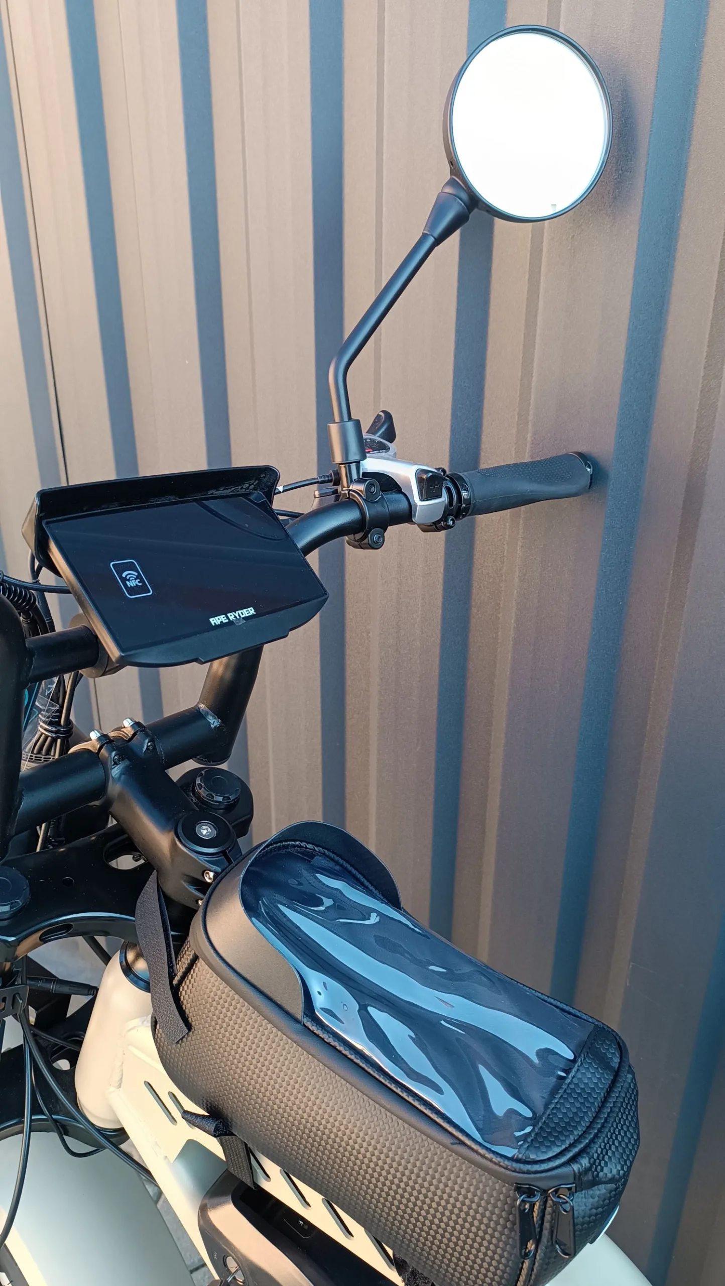 Bicicleta electrica, e-bike APE RYDER Mandril Ultra 250W, 48V / 15Ah, bej, fara permis - imagine 13