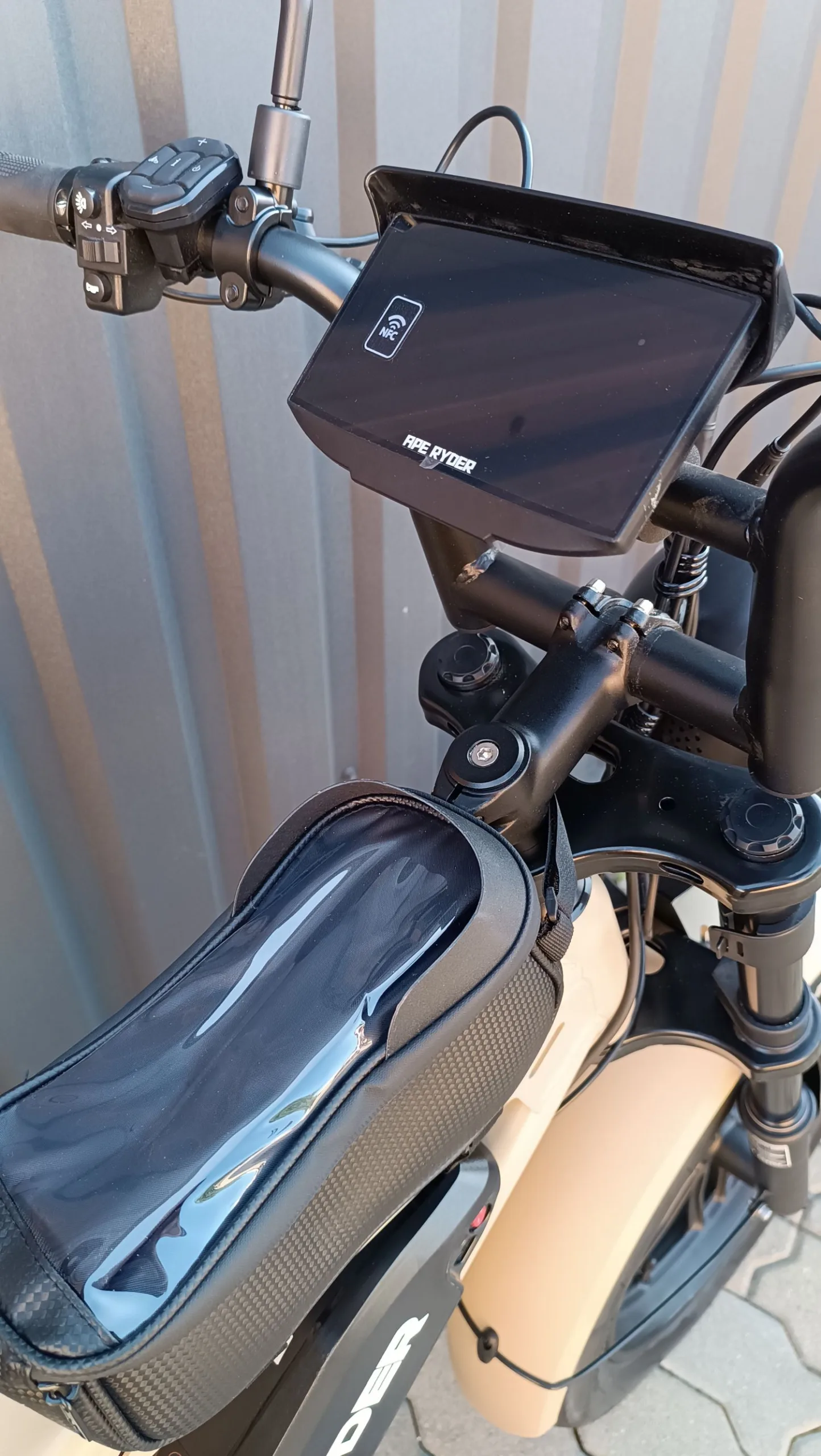 Bicicleta electrica, e-bike APE RYDER Mandril Ultra 250W, 48V / 15Ah, bej, fara permis - imagine 7