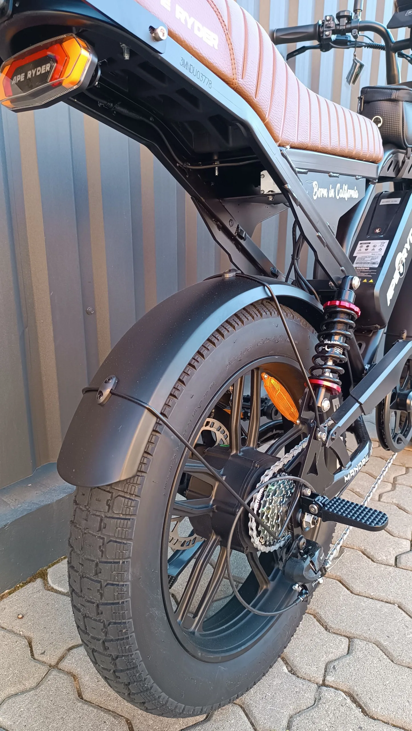 Bicicleta electrica, e-bike APE RYDER Mandril Ultra, 250W, 48V / 15Ah, negru, fara permis - imagine 8