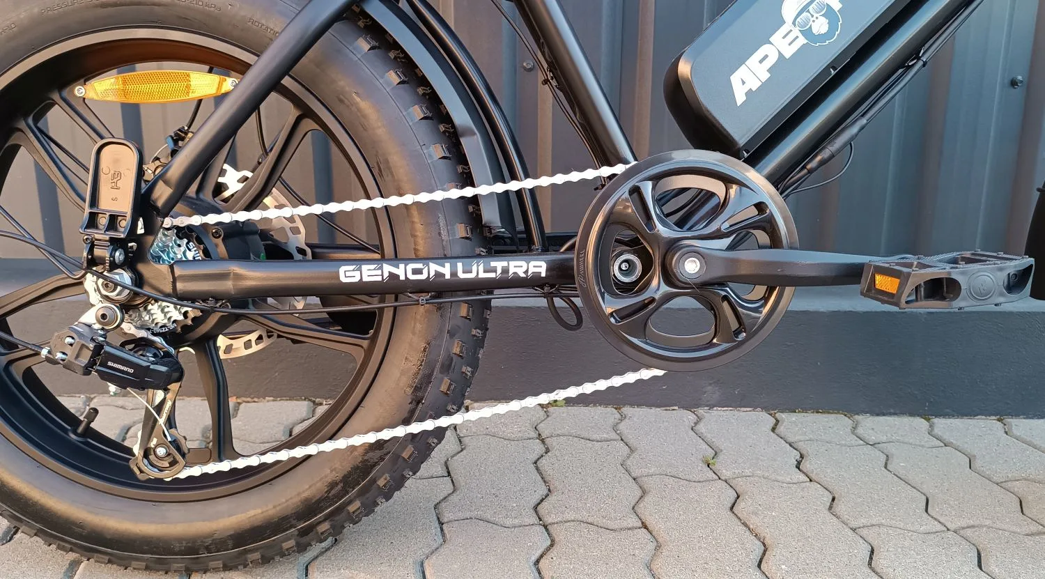 Bicicleta electrica, e-bike APE RYDER Genon Ultra 250W, 48V / 15Ah, negru, fara permis - imagine 6