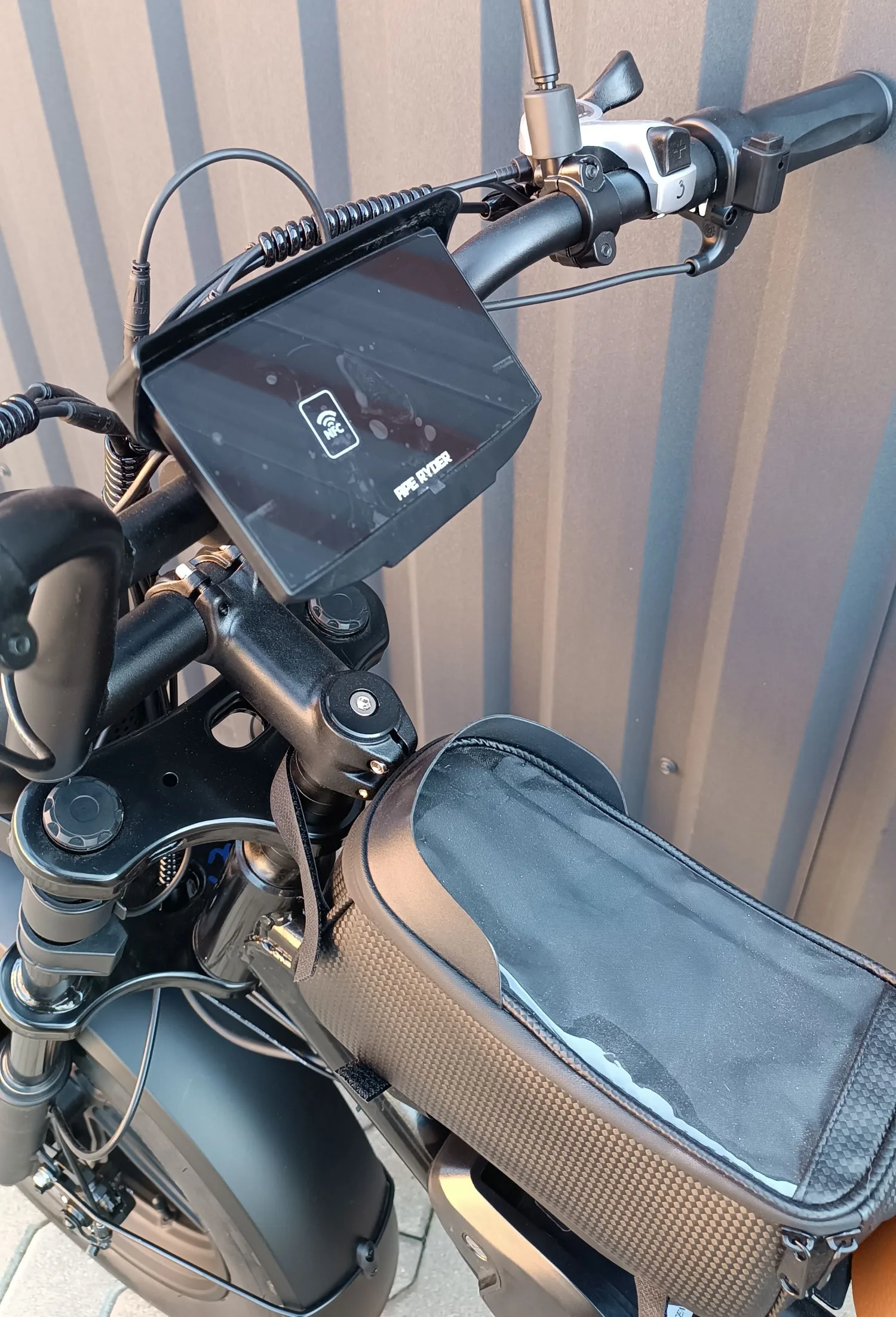 Bicicleta electrica, e-bike APE RYDER Genon Ultra 250W, 48V / 15Ah, negru, fara permis - imagine 8