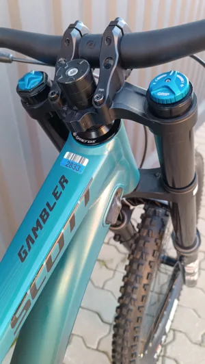 Bicicleta Second Hand Scott Gambler DH albastru L - imagine 3