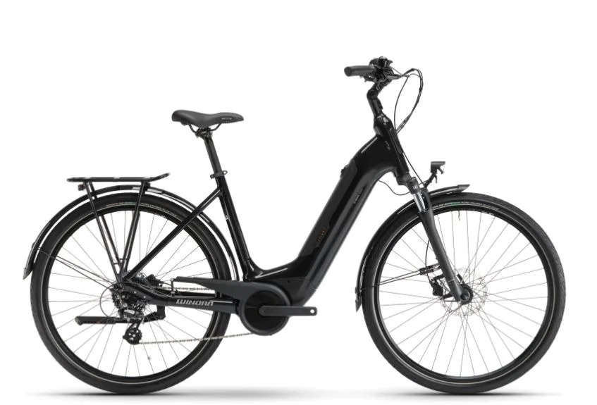Bicicleta electrica e-bike Winora Tria X7 Low mystic black i500Wh 28 7-G Altus S