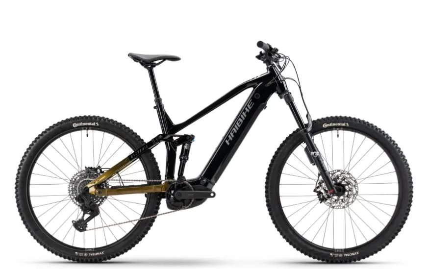 Bicicleta electrica e-bike Haibike AllTrail 10.5 29 ABS High black ninja gold grey glossy i800Wh 12S Eagle XL